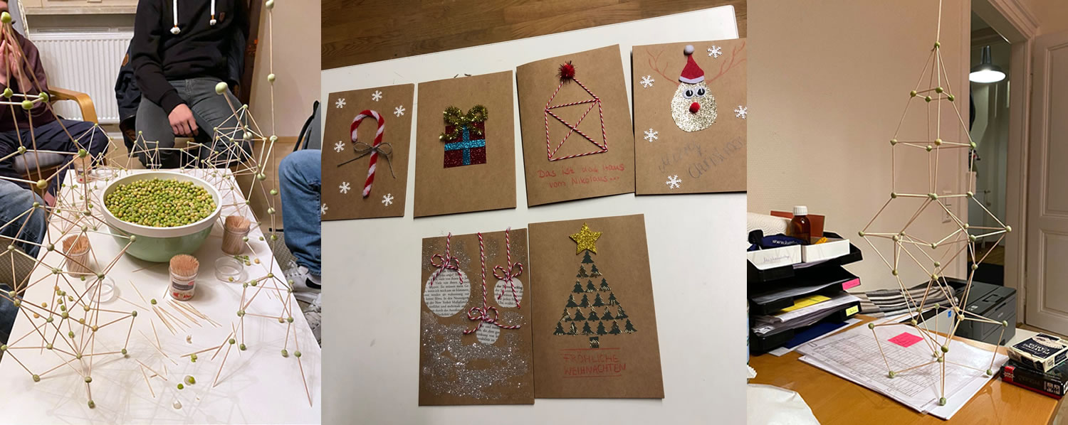 Erbsen+Weihnachtskarten