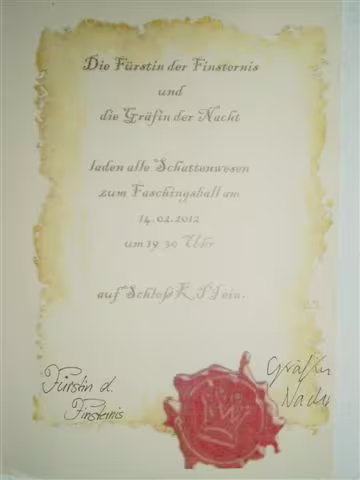 Faschingsball auf Schloss KPI