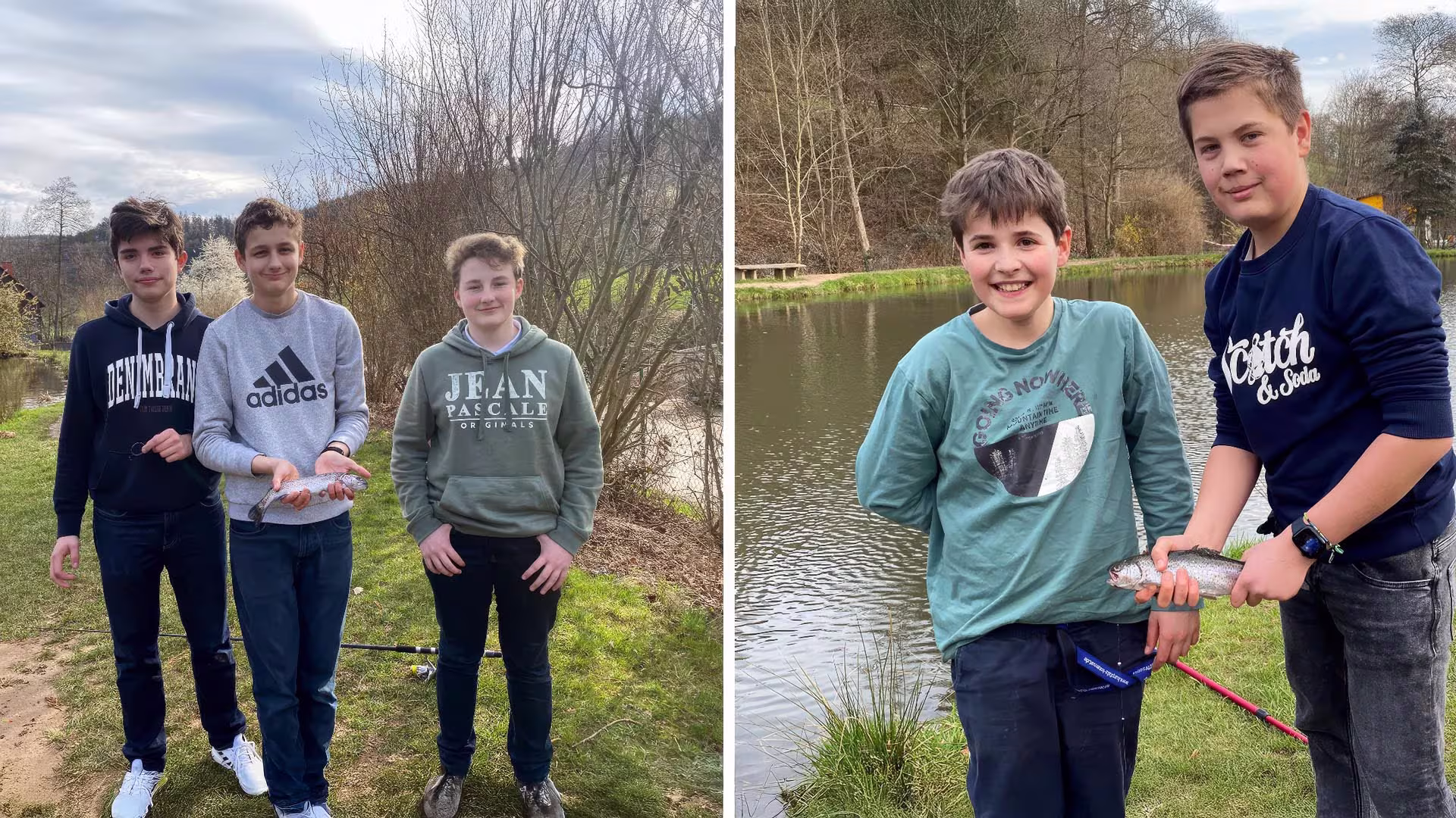 Erste Erfahrungen am Forellenzuchtteich