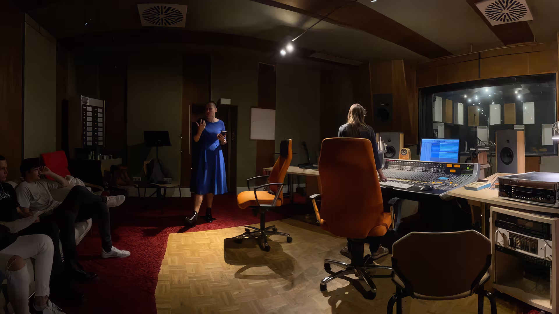 Band-Projekt im Tonstudio