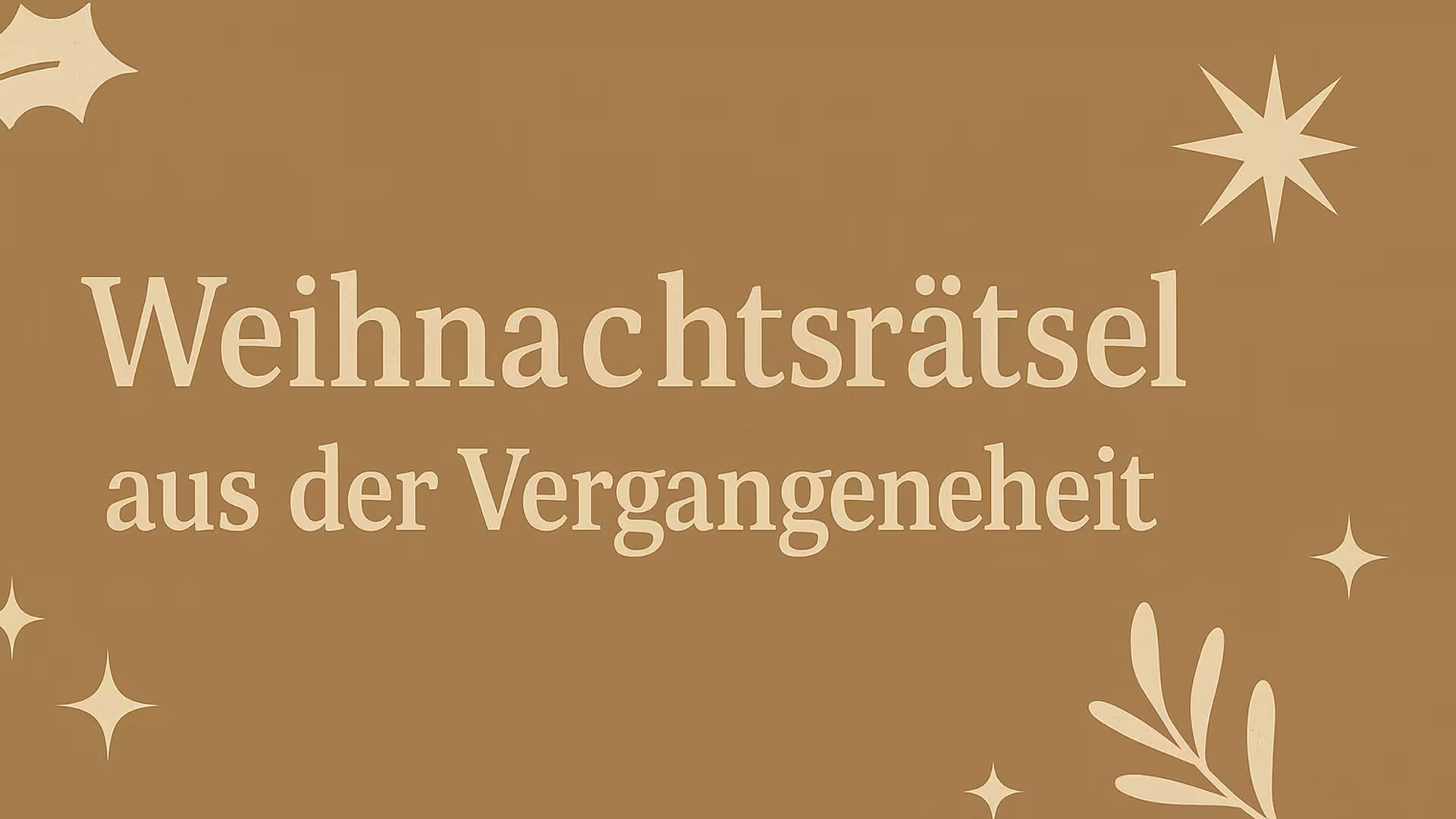 Weihnachtsrätsel 2025